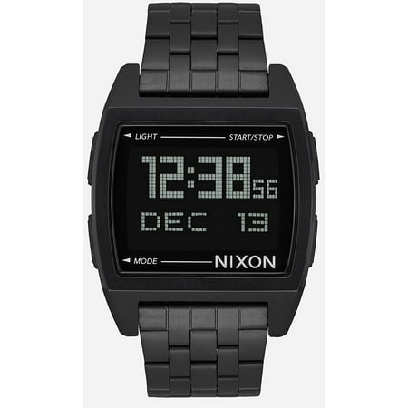 Nixon Black Stainless Steel Digital Mens Watch A1107001