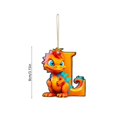 thumbnail image 3 of AOMXGD A-Z 26 Letter Acrylic Christmas Ornament, 2D Flat Custom Letter Hanging Pendant For Christmas Tree, Wreath, Indoor Holiday Decor & Gift Tags, 3 of 6