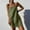 A0341-Army Green, variant on QUINDOS Womens Dresses 2025 Beach Sundress Square Neck Sleeveless Sun Dresses Summer Solid Color Cotton Linen Tank Mini Short Womens Dresses