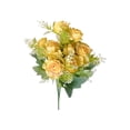 thumbnail image 2 of Artificial Bouquet | Faux Plastic Flowers for Home Decor | Wedding Party Centerpiece | 13.39 Inch Realistic Fake Roses, 2 of 7