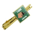 thumbnail image 1 of I Love Camping Sniper Shooting Gaming Gamer Square Tie Bar Clip Clasp Tack- Silver or Gold, 1 of 4