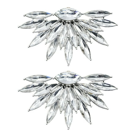 

NUOLUX Shoe Clips Crystal Rhinestone Buckle Bridal Buckles Clip Charms Wedding Jewelry Decoration Decorative Bling Accessories
