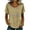 Beige, variant on Tshirt Women Solid Color Short Sleeve Crew Neck Loose Hollow Out Yoke Top Women Blouses Dark Blue M