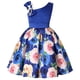 thumbnail image 2 of Vestido infantil con hombros cruzados Vestido con estampado de rosas Vestido de noche para niña Vestidos de actuación para fiestas, 2 of 5