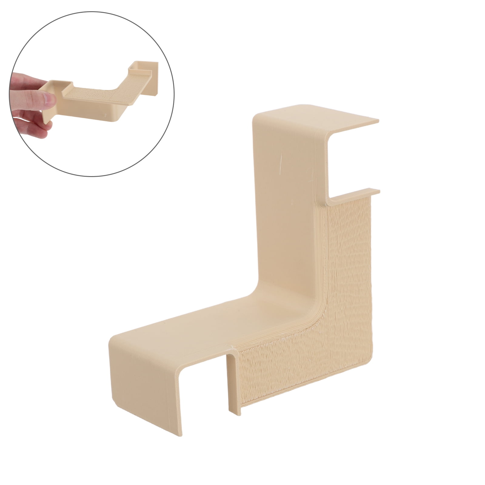 REOFLYUP Aquarium Underground Cave Tunnel Plastic Hideaway Shelter 3.9x1.65 Beige