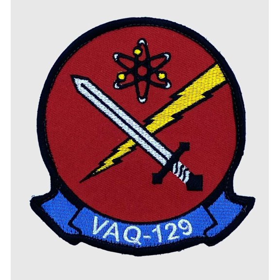 VAQ-129 Vikings Patch With Hook and Loop, 4