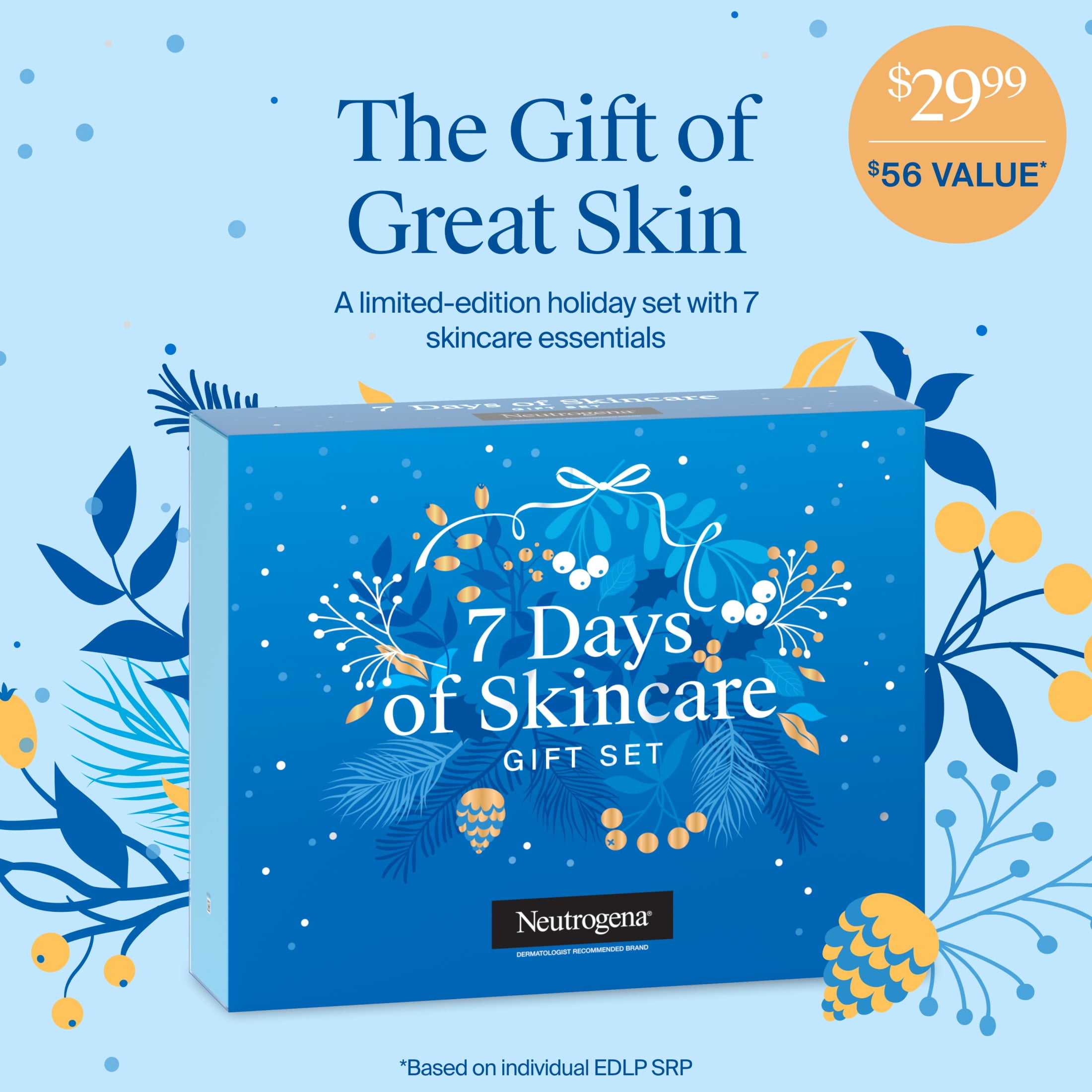 Neutrogena Holiday Skin Care Gift Set, Beauty Essentials, $56.00