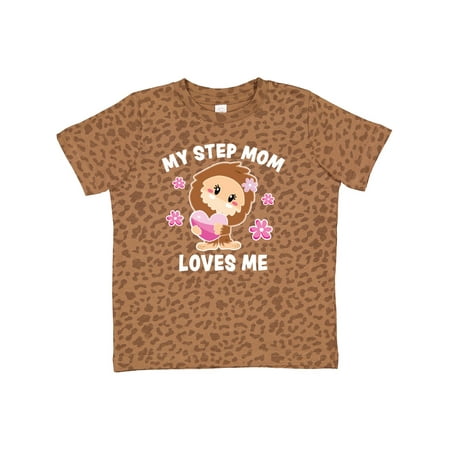 

Inktastic My Step Mom Loves Me with Bigfoot Gift Toddler Toddler Girl T-Shirt