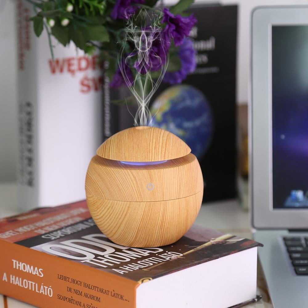 EECOO Ultrasonic Essential Oil Diffuser LED Ultrasonic Aroma Diffuser,LED Ultrasonic Aroma Diffuser USB Essential Oil Humidifier Aromatherapy Purifier