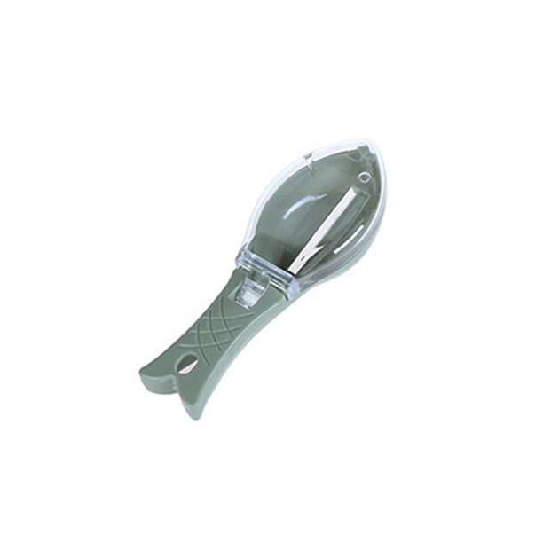 Kearding Escamador de pescado Espátula de espina de pescado con caja Reutilizable Comestibles Cocina Descalcificador de alimentos Herramienta de raspado Cocina y Comedor Kearding HA061526-01B