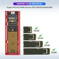 thumbnail image 4 of M2 SSD Case M.2 To USB 3.1 Gen 2 10Gbps NVMe SSD Enclosure for NVMe PCIE M Key/ (B+M) Key SSD Hard Disk, M2 SSD Case OTG, 4 of 5