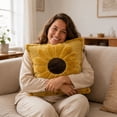 thumbnail image 6 of Lzobxe Soft Pillowcases, Fade Resistant Outdoor Cushion Cover, Coconuts Palm Embroidered Decorative Throw Pillow Cover for Garden Courtyard Chair, 6 of 7