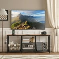 thumbnail image 5 of Entertainment Center for 55 inch TVs, TV Stand with Power Outlet and Open Storage Shelves, TV Media Console Table for Living Room and Bedroom, 5 of 7