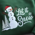 thumbnail image 2 of Let it Snow Embroidered Sweatshirt, Christmas Snowman Embroidery Shirt, Holiday Xmas Gifts, 2 of 5