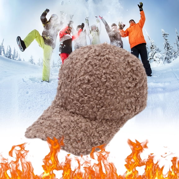 Dyfzdhu Women Corduroy Baseball Cap for Men Sports Hats Warm Winter Outdoor Travel Christmas Gift