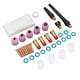 thumbnail image 4 of Juego De Accesorios De Soldadura TIG, 38 Piezas Juego De Accesorios De Soldadura TIG Boquilla De Cerámica Conector De Copa De Vidrio Abrazadera De Electrodo Para WP 17 18 26, 4 of 8
