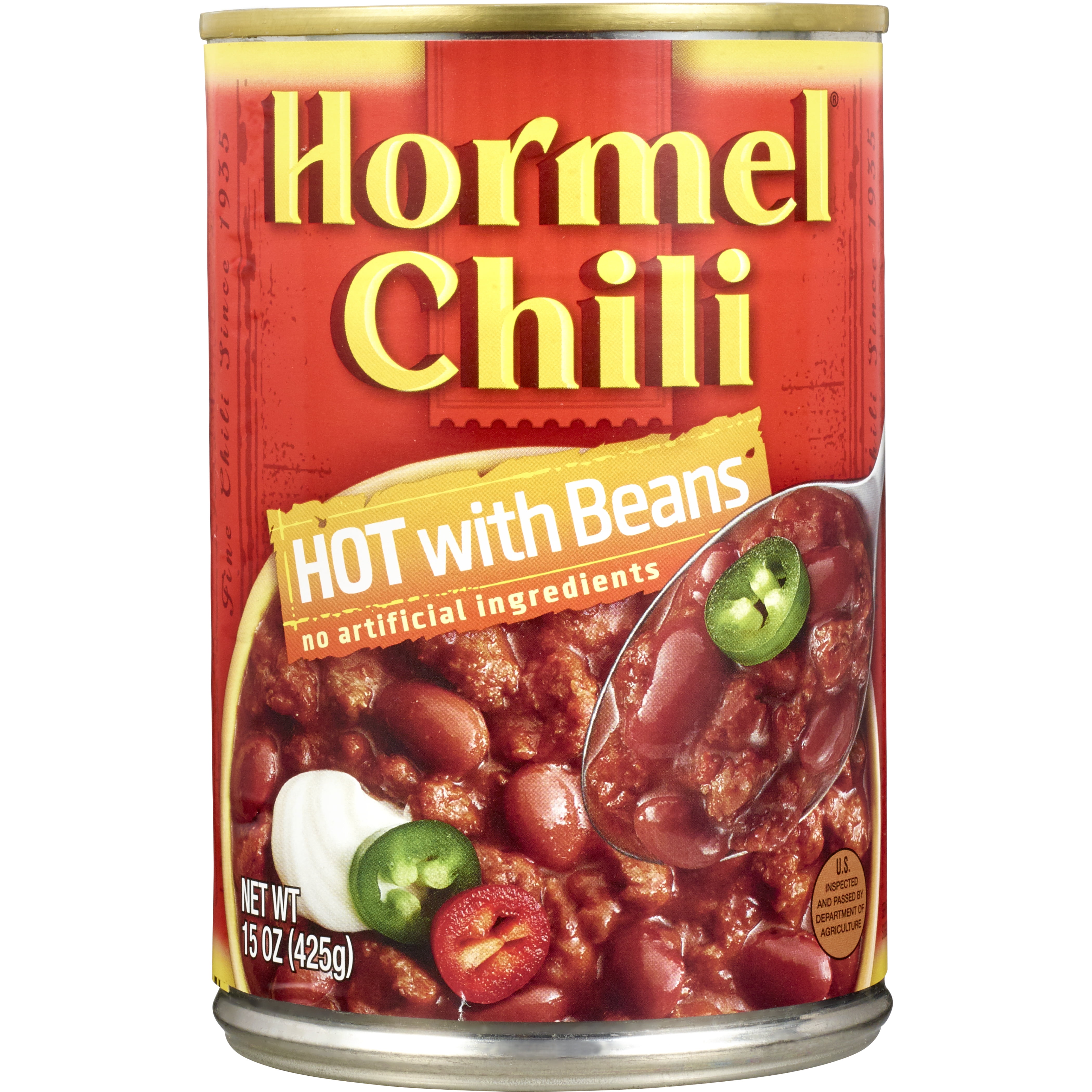 Hormel Chili Hot With Beans 15 Ounce