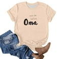 thumbnail image 4 of Mother's Day Summer Clothes Womens Clothes Short Sleeve Tee Mom/Mama Letter Printed Casual Base T Shirts Loose Fit (L, Beige 11), 4 of 4