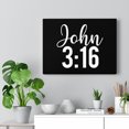 thumbnail image 6 of Scripture Walls John 3:16 Bible Verse Canvas Christian Wall Art Ready to Hang Unframed, 6 of 16