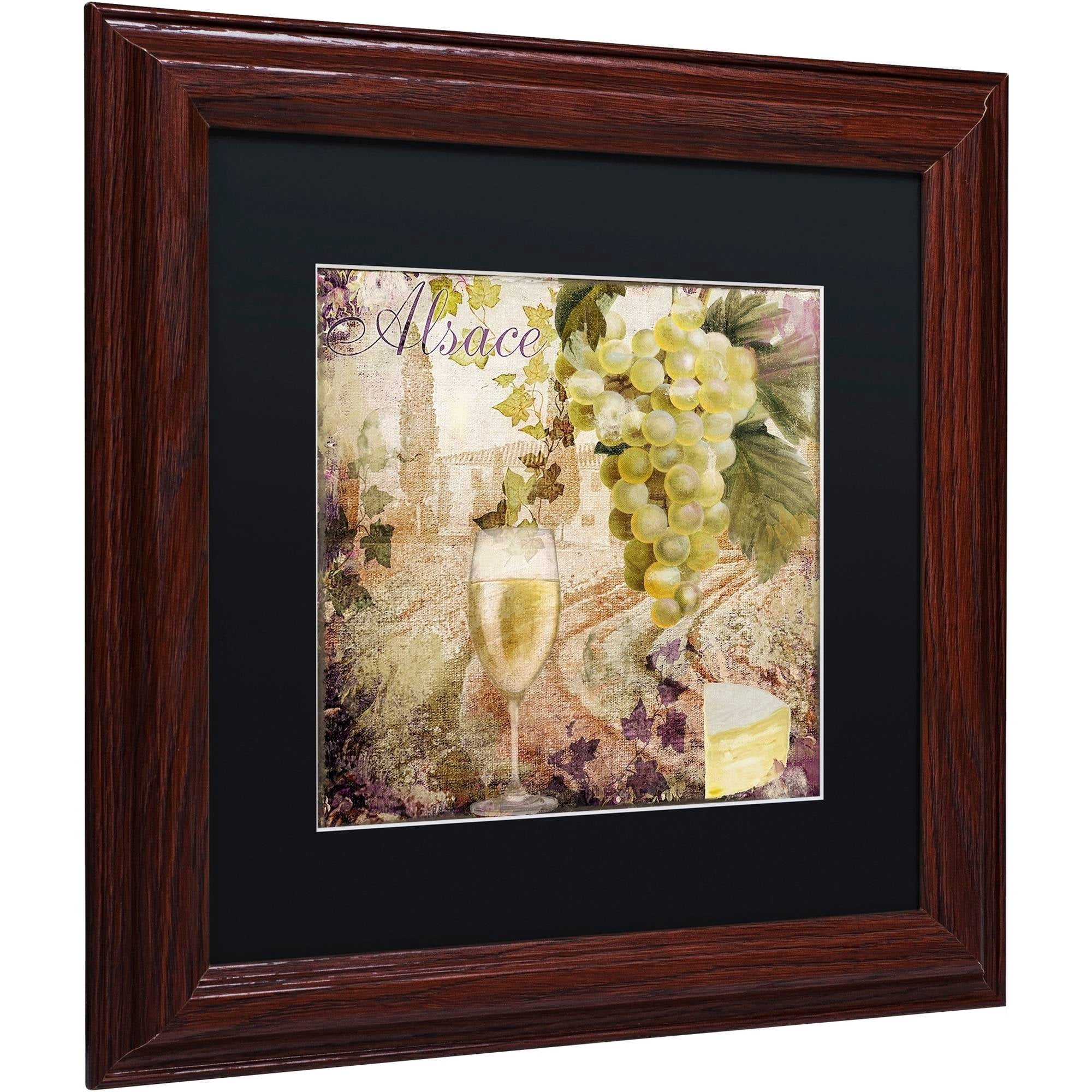 Trademark Fine Art "Wine Country I" Canvas Art by Color Bakery Black Matte, Wood Frame