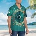 thumbnail image 5 of Easygdp Around The Planet Men's Hawaiian Shirts Print Lapel Short Sleeve for Beach, vacation, party, casual occasions - Small, 5 of 9