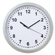 thumbnail image 1 of reloj de pared sin pilas, con caja de almacenamiento, para el hogar, sala de estar y oficina (plateado)., 1 of 5