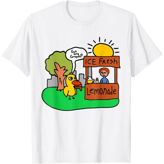 Ice Fresh Lemonade Got Any Grapes Duck Funny Gift Mens T-Shirt
