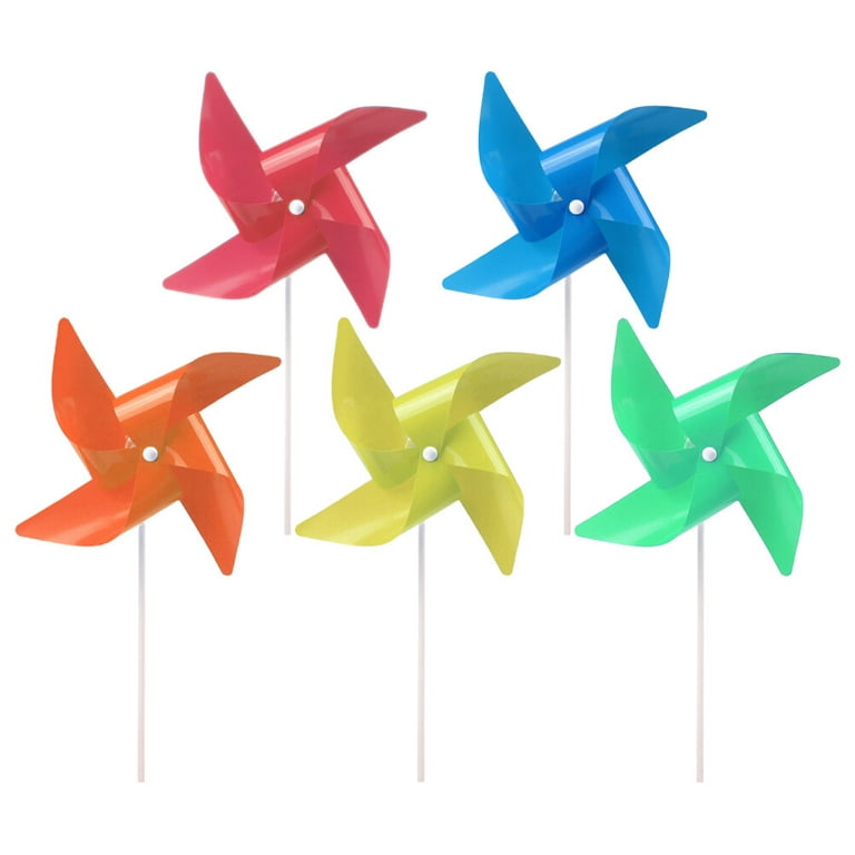 4pcs Plastic Windmill Whistling Handle Toys Pinwheel Windmill For Kids  Indoor Outdoor