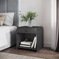 thumbnail image 2 of RestRite AMZSYD16130BLKNSTD Sadie Low Profile Bedroom Nightstand, 2 of 5