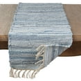 thumbnail image 2 of Saro Lifestyle 919.DN16120B 16 x 120 in. Chindi Woven Table Runner, Denim, 2 of 4