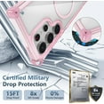 thumbnail image 3 of Clear Magnetic for Samsung Galaxy Note 20 Ultra Case[Compatible with MagSafe][Military Grade Protection] Anti-Yellowing Scratch-Resistant Slim Soft TPU Back Shockproof Case, Pink, 3 of 14