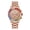 Rose Gold, variant on Geometric Faceted Crystal Chronograph Quartz Watch Metal Strap Sexless Minimalist Business Watch Fashion Metal Strap Watch