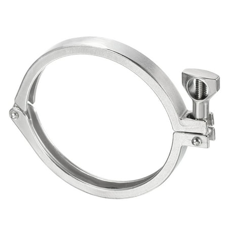 

Uxcell 4.02 Vacuum Clamp 1 Pack 201Stainless Steel Durable Single Pin Hose Clamp with Nut Silver