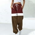 thumbnail image 2 of successthop Womens Jogger Sweatpant Drawstring Pants Elastic Waist Stripes Printed Sportpants Low Rise Trousers, 2 of 5