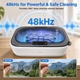 thumbnail image 3 of Ultrasonic Jewelry Cleaner,48KHz 350 ML Ultra Sonic Cleaner for Jewelry,Eyeglass,Rings,Watch Band,Dentures,Gift for Wife,Mom,Daughter, 3 of 8