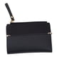 thumbnail image 1 of Monedero de mujer estilo corto con personalidad, bolsillo para múltiples tarjetas, monedero con cremallera, color negro, 1 of 5