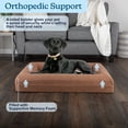 thumbnail image 5 of PETMAKER Dog Bed with Bolster, Nonslip Bottom, and Washable Cover (Brown), 5 of 6