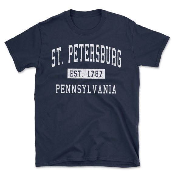 St. Petersburg Pennsylvania Classic Established Men's Cotton T-Shirt