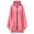 thumbnail image 5 of Rain Jackets for Unisex Pink Fashion Jacket Coat Hooded Raincoat Adults Teens With Pockets, 5 of 8