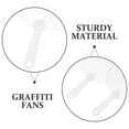 thumbnail image 3 of BEADCEST 12Ud Abanicos En Para Manualidades DIY Con PVC Para Decorar Eventos, 3 of 7