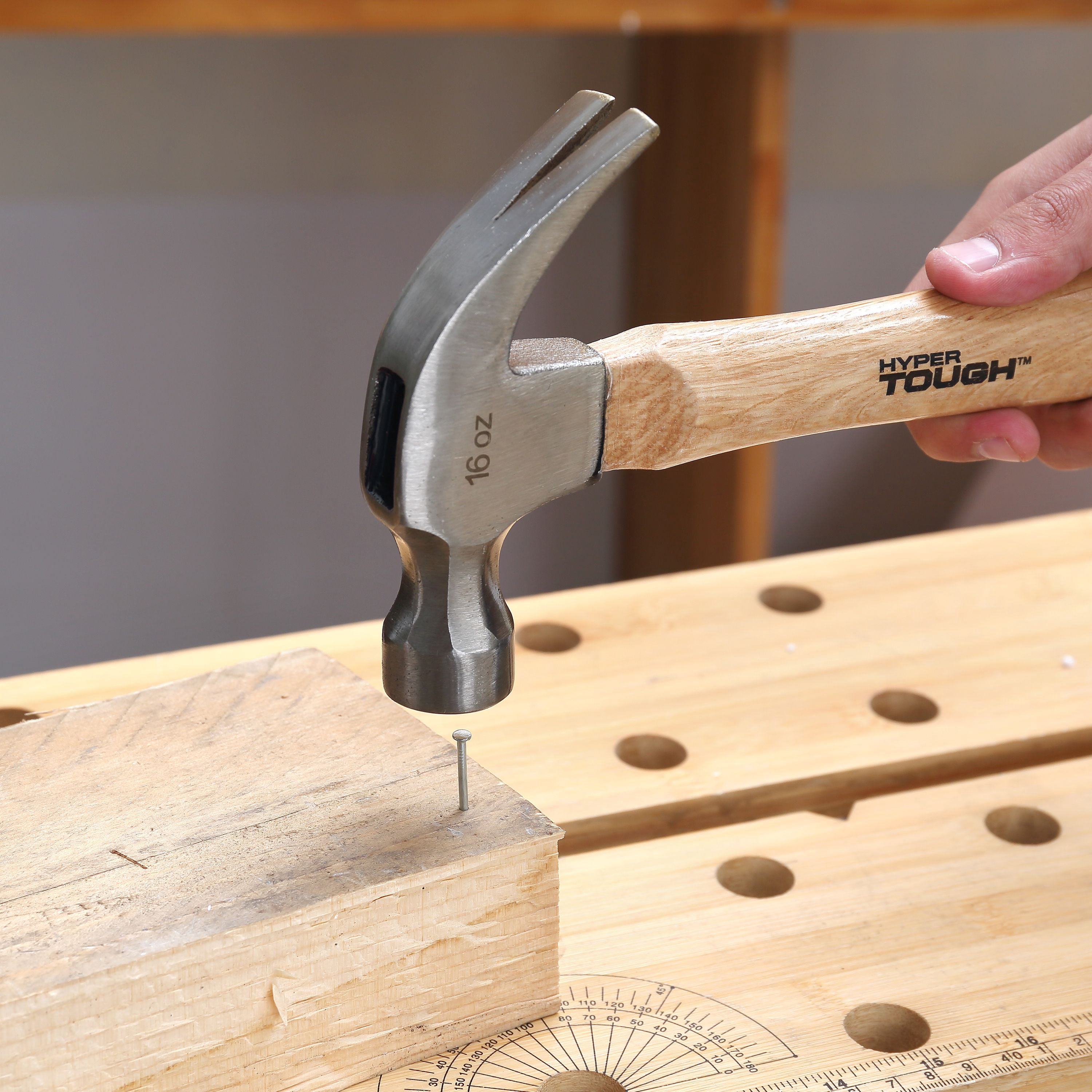 HyperTough 16 Ounce Wood Hammer TH20300Z