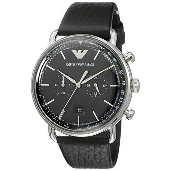 Emporio Armani Aviator Chronograph Quartz Black Dial Men's Watch AR11143