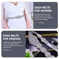 thumbnail image 3 of Jewlery Bridal Belts for Wedding Dress Accessory Dresses Sash Rhinestone Jewelry Womens Women's Bride, 3 of 6