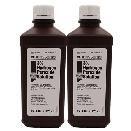 Henry Schein 3% Hydrogen Peroxide Solution, 16 fl oz, 2 Count