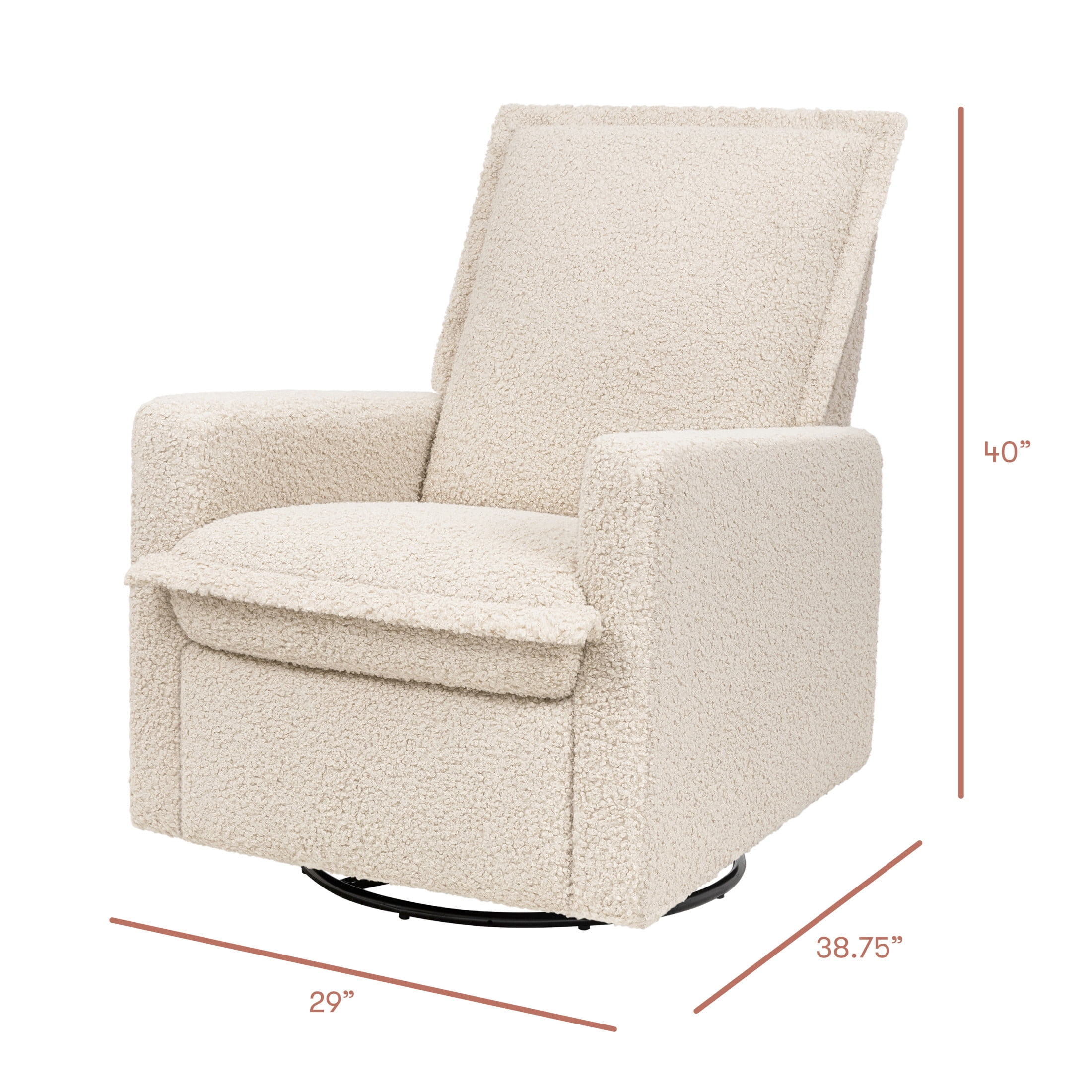 Babyletto Cali Flange Recliner and Swivel Glider