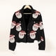 thumbnail image 2 of Chaquetas y abrigos casuales de manga larga sin capucha para mujer, chaqueta de pana de invierno, chaqueta con lentejuelas navideñas, chaqueta de béisbol multicolor, estilo europeo. Abrigo para mujer., 2 of 8