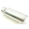 thumbnail image 3 of Dynomax Exhaust Tail Pipe Tip 36474 3 Inch Inlet; 4 Inch Outlet; Polished Stainless Steel; Round; Angled Cut; Single Wall; 12 Inch Length, 3 of 4