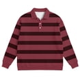 thumbnail image 4 of Hombres de Manga Larga Vintage Impreso Botón Abajo Cuello Turndown Color Sólido Casual Camisa Suave para el Verano, 4 of 5