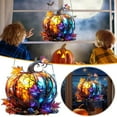 thumbnail image 1 of Adorno de Calabaza de Colores para Halloween | Material Acrílico | Fácil de Colgar | Uso Interior/Exterior | Ideal para Fiestas de Halloween | Sku: Zar250903001, 1 of 7