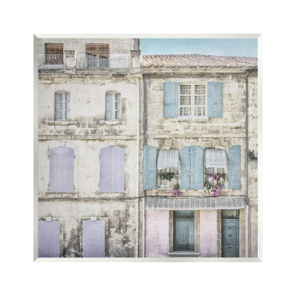 Stupell Industries Urban Pastel Buildings Travel & Places Painting Unframed Art Print Wall Art, 12 x 12